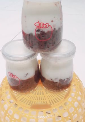 Hình của món Sữa chua nếp cẩm.