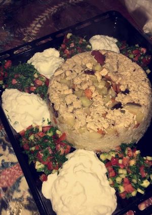 صورة لوصفة المقلوبة التركية