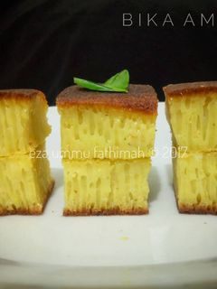 Foto resep Bika Ambon Ekonomis (2 telur, takaran sendok, no oven)