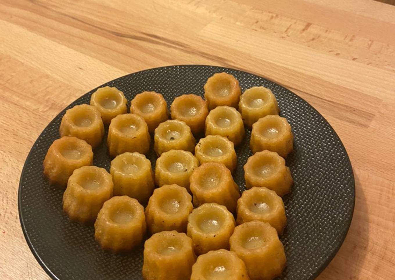 Coeur avec des minis cannelés