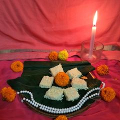 A picture of Chanar barfi.