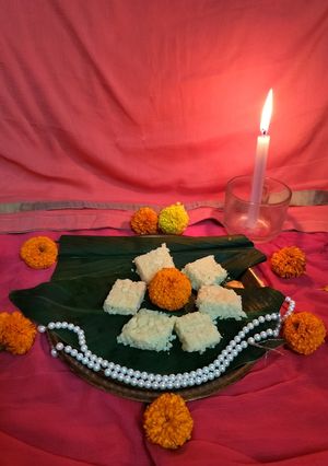 A picture of Chanar barfi.