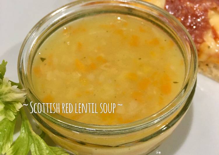 makanan Scottish red lentil soup Anti Gagal