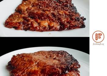 Easy Fast Cooking Bak Kwa    Chinese BBQ Chicken Jerky Delicious Perfect