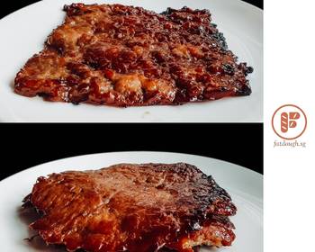 Fast Cooking Methods Bak Kwa    Chinese BBQ Chicken Jerky Delicious Perfect