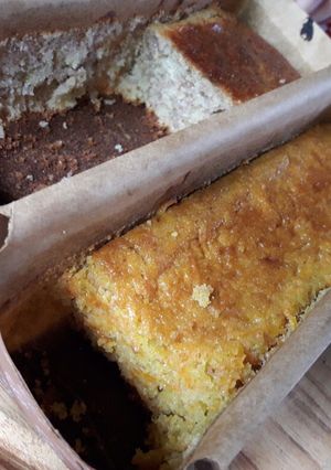 Una foto de Budín de banana y canela vs Budín de zanahoria y naranja!!