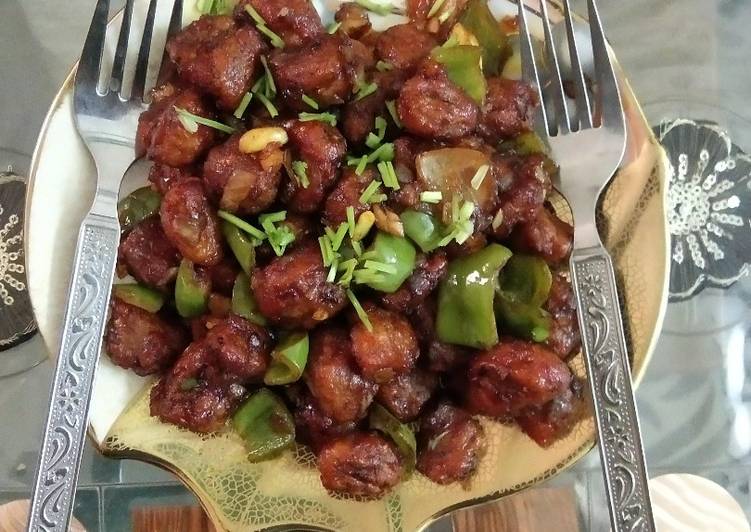 How to Prepare Homemade Soya chunks Manchurian