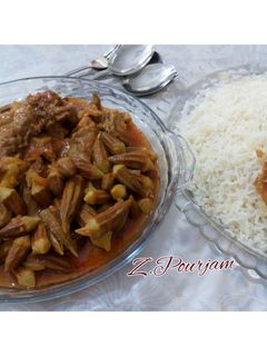 عکسی از دستور خورشت بامیه