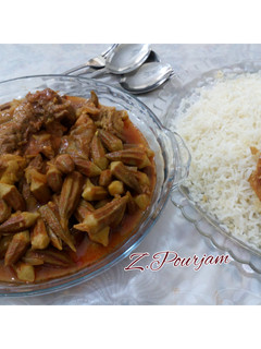 عکسی از دستور خورشت بامیه