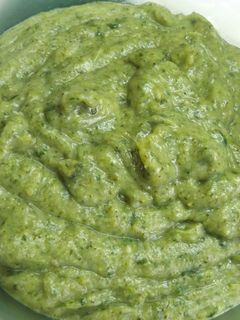 Una foto de Puré sedoso de brécol para acompañamiento de carnes