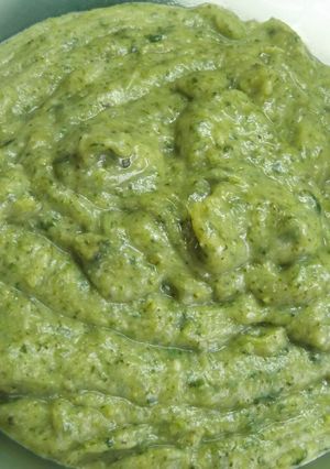 Una foto de Puré sedoso de brécol para acompañamiento de carnes