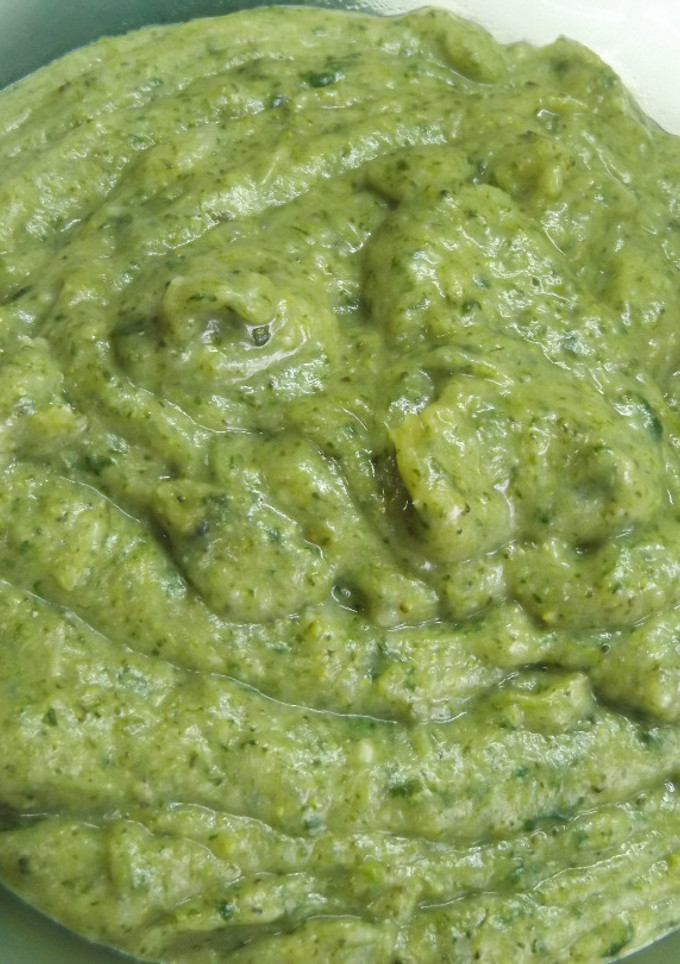 Una foto de Puré sedoso de brécol para acompañamiento de carnes