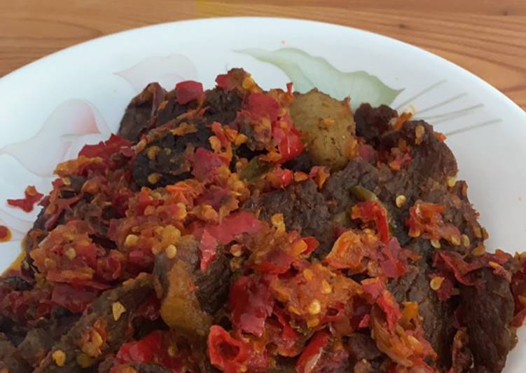 Dendeng Basah Balado made in Wda