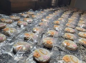 Una foto de Galletitas decoradas con fondant sin gluten