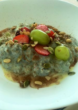 Una foto de Porridge de avena con proteína