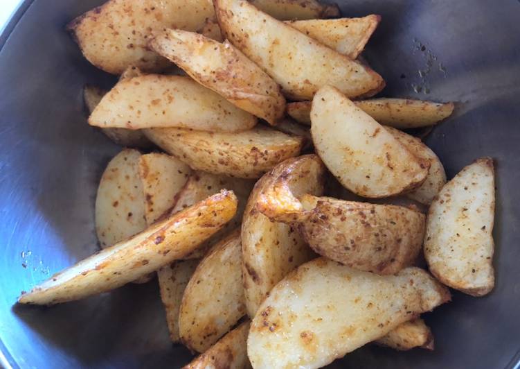 Cara Menyiapkan POTATO WEDGES (AIR FRYER), Enak