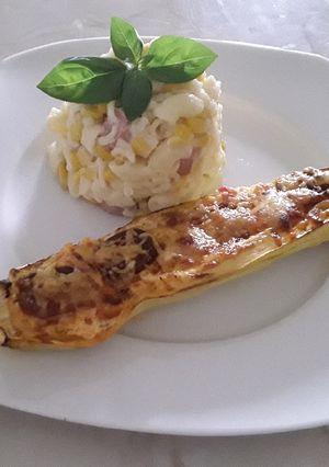 Sült cukkini Air Fryerben recept fotója