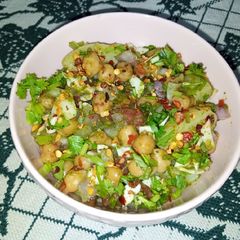 Green Chickpea Chaat A picture of Green Chickpea Chaat.