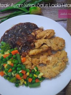 Foto resep Steak Ayam Krispi Saus Lada Hitam