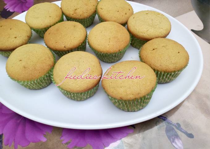 Recipe of Super Quick Vanilla cup cakes