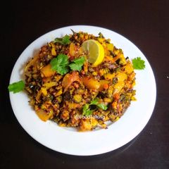 A picture of Karela Potato Fry.