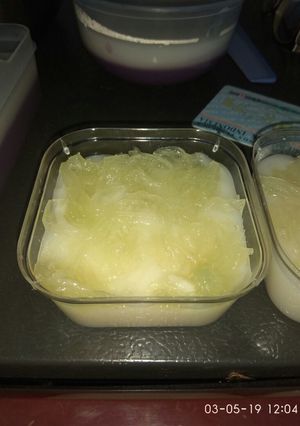 Foto resep Puding kelapa susu melon