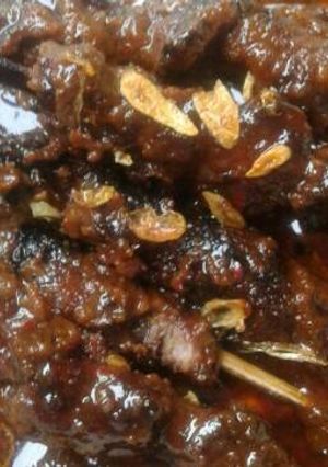 Foto resep Sate kambing bumbu kacang ala2 madure #KitaBerbagi