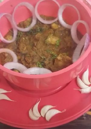 A picture of Kathal (fanas) ki sabji.