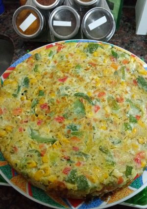 Una foto de Tortilla de zapallitos