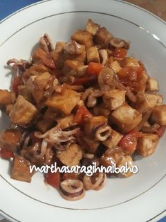 Foto resep Tumis Cumi Ditahuin