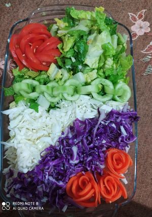 عکسی از دستور تزیین سلاد⁩