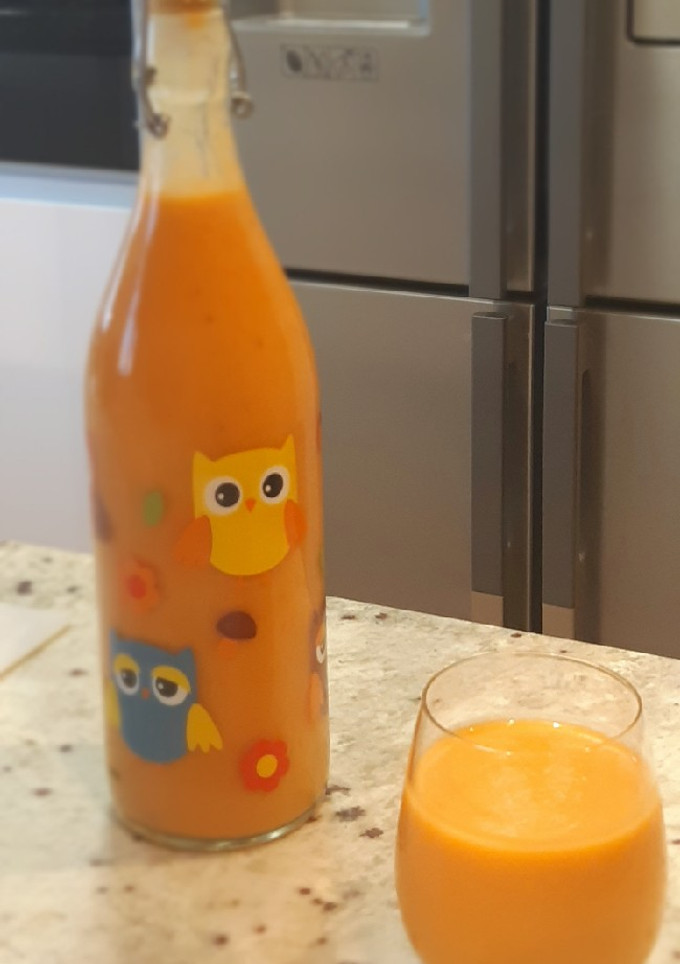 Una foto de Gazpacho de melocotón