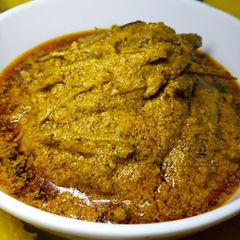 A picture of Ncha na Ugba sauce.