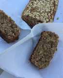 Budín de banana y avena