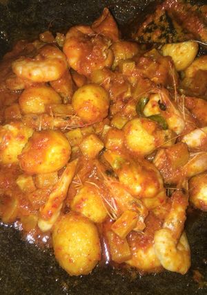 Foto resep Sambal Goreng Kentang Udang Dan Telur Puyuh