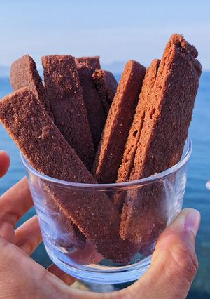 Una foto de Galletas shortbread de chocolate