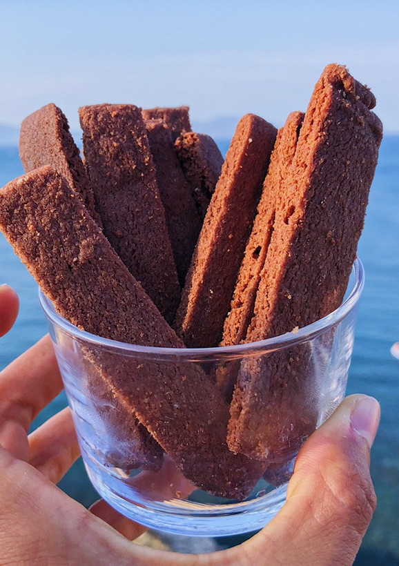 Una foto de Galletas shortbread de chocolate