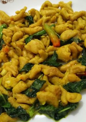 Foto resep Usus Ayam bumbu kuning DEBM