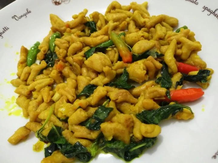 Langkah Mudah untuk Membikin Resep Usus Ayam bumbu kuning DEBM yang Uenak Anti Ribet, Uenak Banget