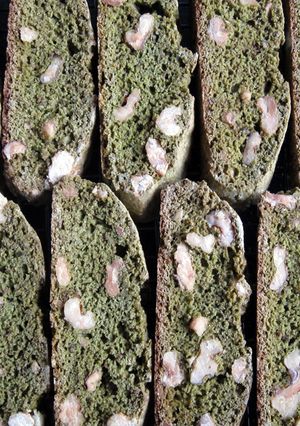 A picture of Matcha Biscotti.