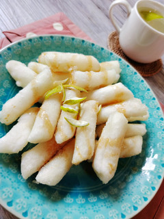 檸檬焦糖炸韓式年糕 的食譜成品照片
