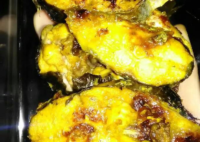 Bagaimana mengolah Patin bakar bumbu kuning yang Lezat