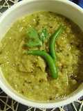 Thor diye Muger Dal (Banana Stem & Green Gram Curry - Bengali Style)