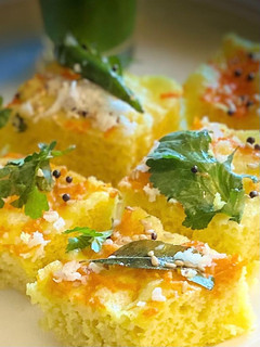 A picture of Moong dal dhokla.