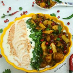 A picture of Aloo anarkali raita.