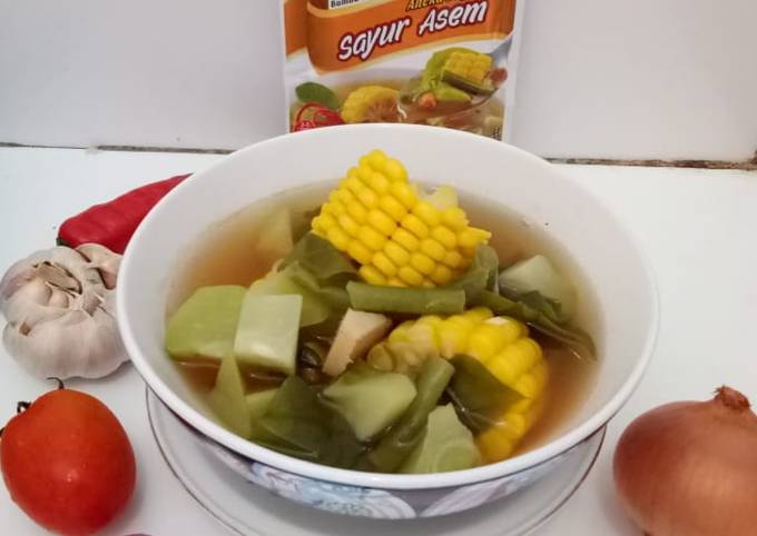 Bagaimana Menyiapkan Sayur Asem Instan, Lezat Sekali