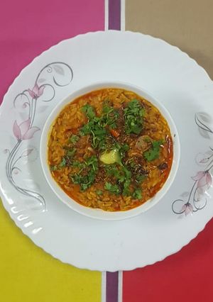 A picture of Dal khichdi.