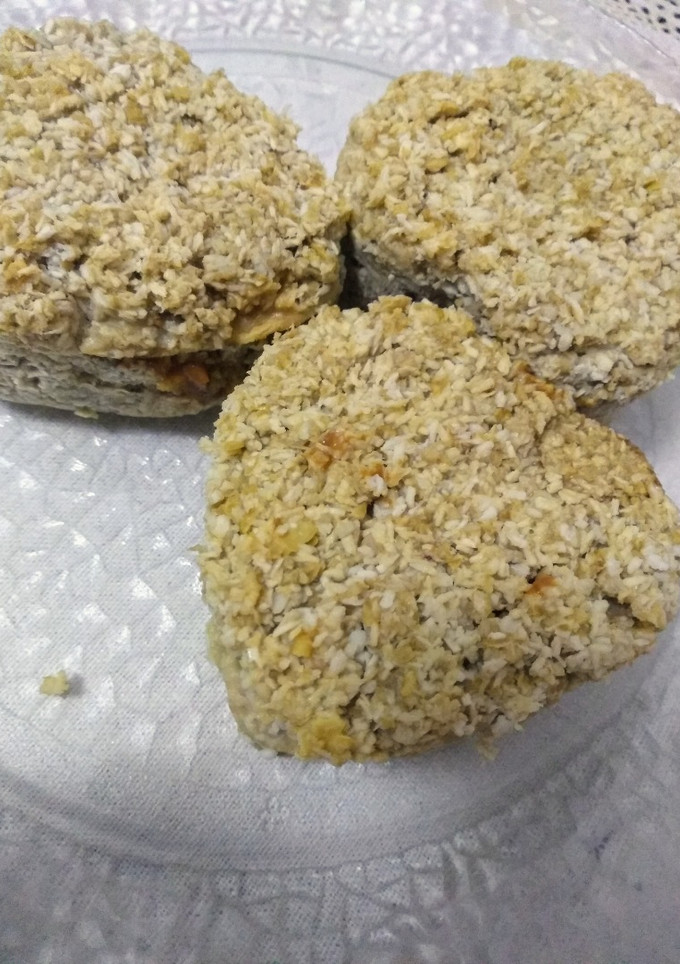 Una foto de Muffins de coco y avena relleno con dulce de leche ♥️