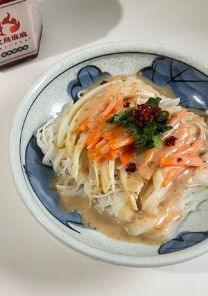 日式食譜｜日式辣胡麻涼麵-家庭小料理 的食譜成品照片