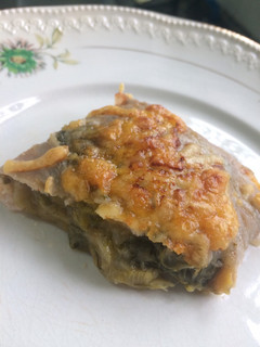 Una foto de Fajita gratinada de jamón y puerro ♻️